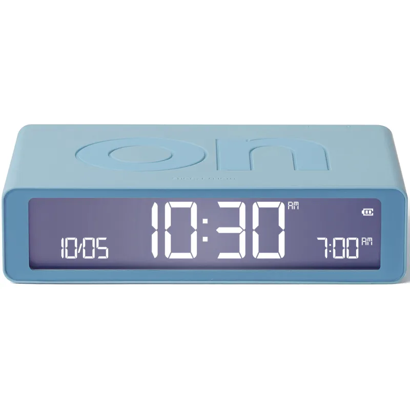 Lexon réveil radio digitale Flip Classic, bleu clair