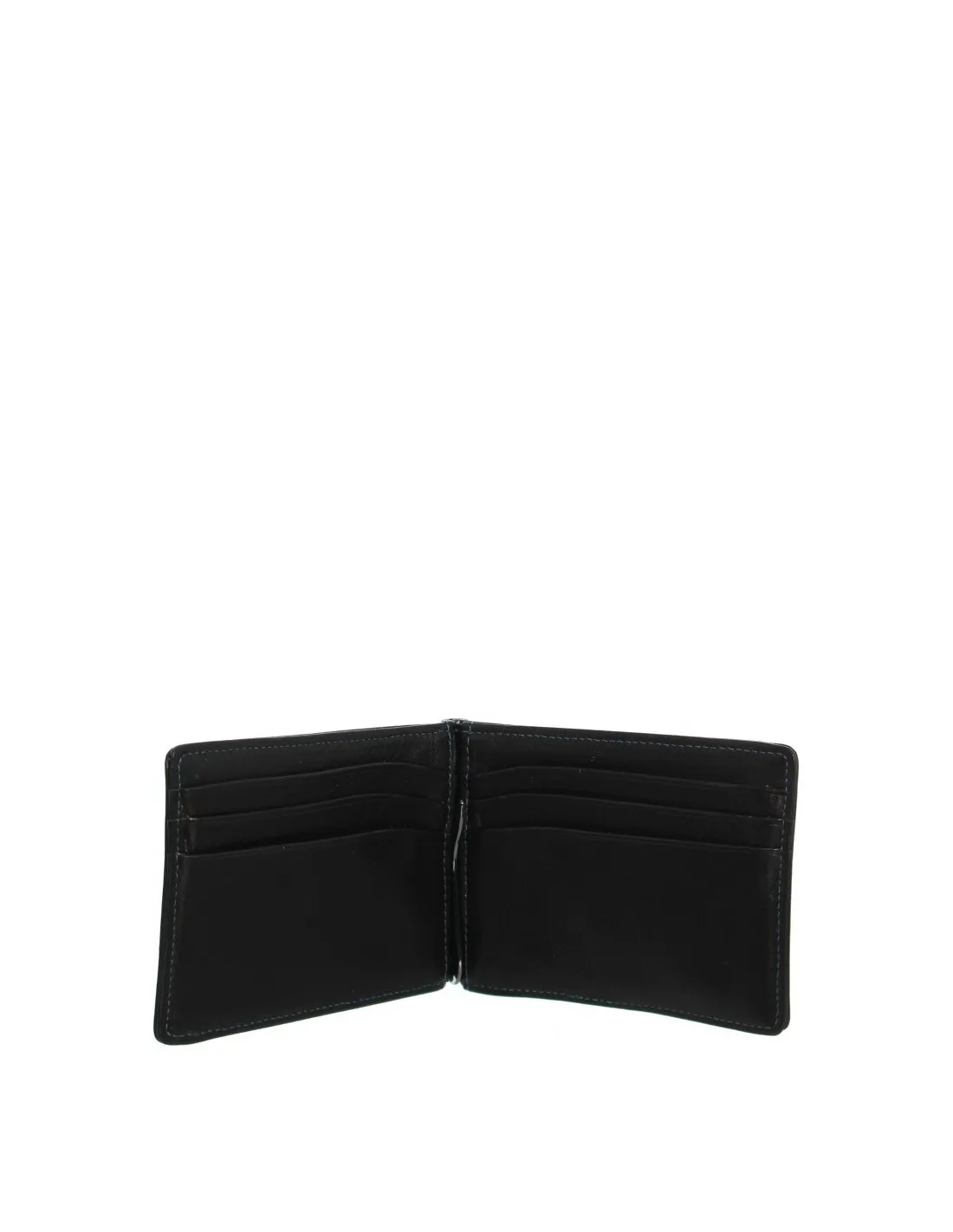 Porte-cartes Arthur et Aston en cuir ref_ast42541 D Noir-Bleu 11*8*1