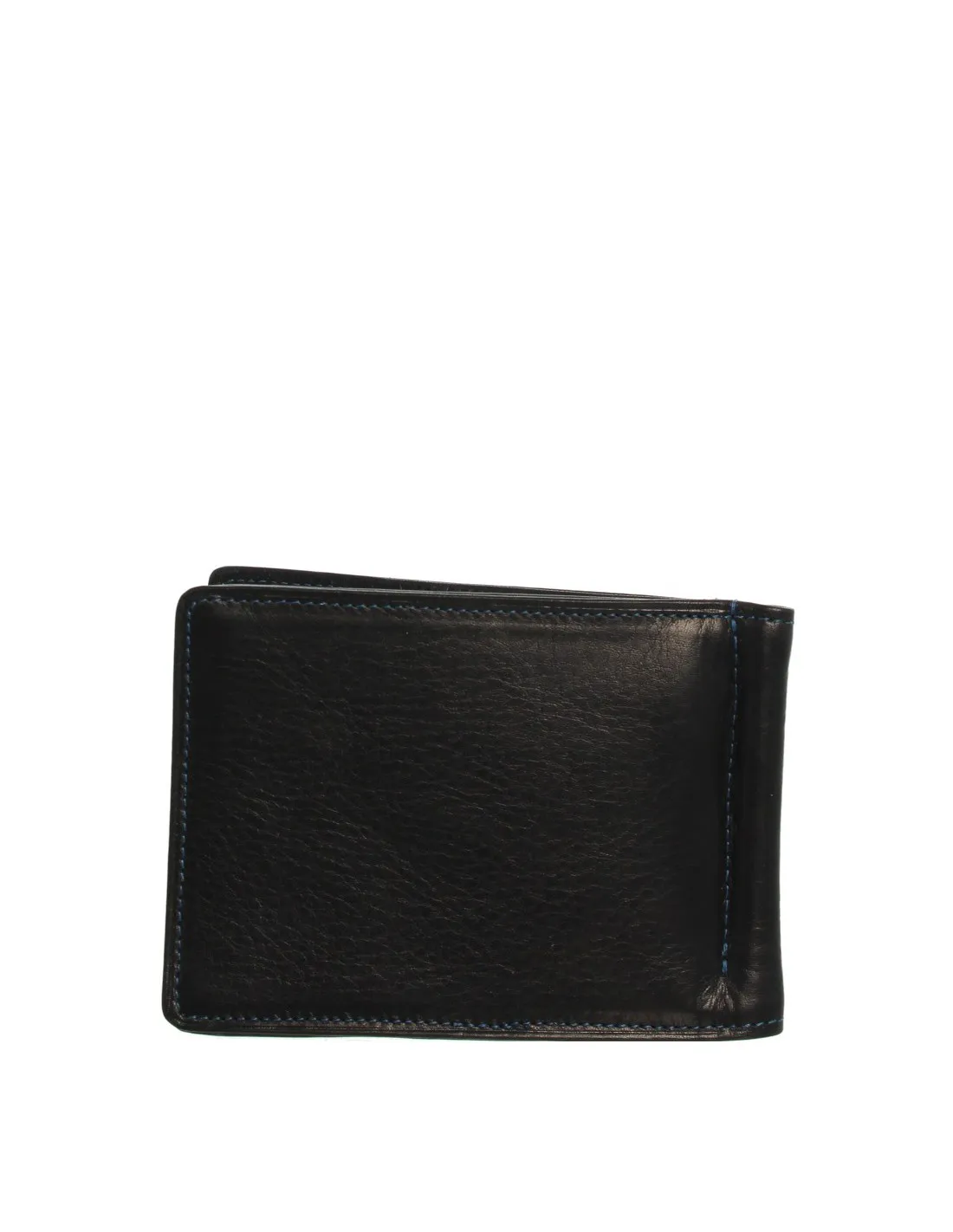 Porte-cartes Arthur et Aston en cuir ref_ast42541 D Noir-Bleu 11*8*1